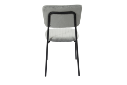 Scaun Bucatarie Tapitat S-211, Stofa, Gri - imagine 2