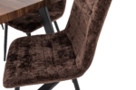 SET Masa Living MB-90 140x80x75 cm, Maro +4 Scaune S-208 Maro - imagine 8
