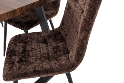 SET Masa Living MB-90 140x80x75 cm, Maro +4 Scaune S-208 Maro - imagine 8