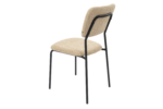 Scaun Bucatarie Tapitat S-209, Stofa, Maro - imagine 3