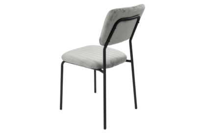 Scaun Bucatarie Tapitat S-211, Stofa, Gri - imagine 6