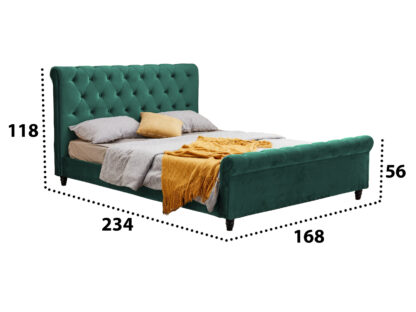 Pat 9036, verde, 160x200 cm - imagine 2
