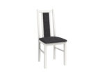 SET 2 Scaun din lemn masiv de fag tapitat cu stofa S-38 Boss14 B24B, alb - imagine 4