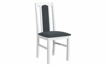 SET 2 Scaune din lemn masiv de fag tapitat cu stofa s-37 boss7 2b, alb - imagine 2