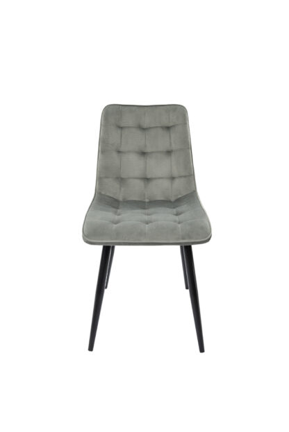 Scaun Bucatarie Tapitat S-214, Stofa, Gri - imagine 2