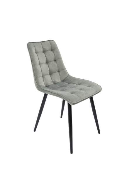 Scaun Bucatarie Tapitat S-214, Stofa, Gri