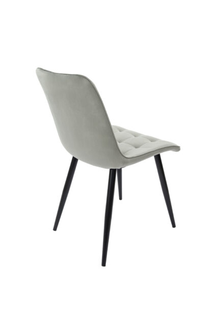 Scaun Bucatarie Tapitat S-214, Stofa, Gri - imagine 4
