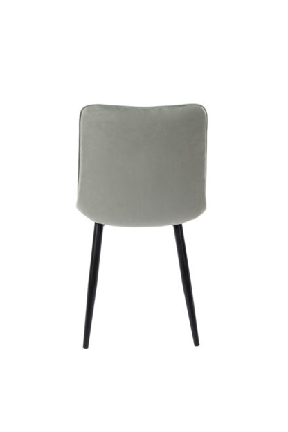 Scaun Bucatarie Tapitat S-214, Stofa, Gri - imagine 3