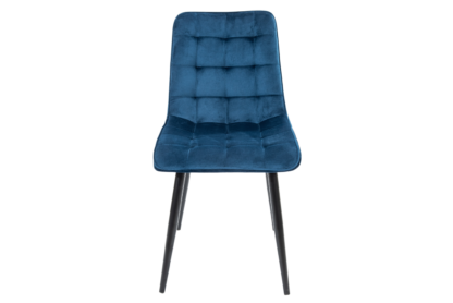 Scaun Bucatarie Tapitat S-214, Stofa, Albastru - imagine 6