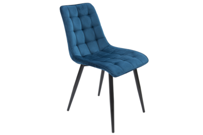 Scaun Bucatarie Tapitat S-214, Stofa, Albastru