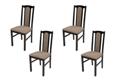 SET 4 Scaun din lemn masiv de fag tapitat cu stofa s-37 boss7 w2, wenge
