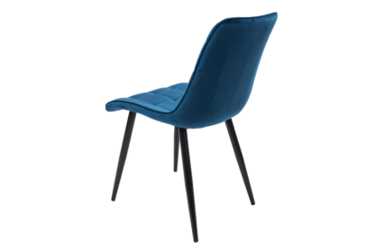 Scaun Bucatarie Tapitat S-214, Stofa, Albastru - imagine 5