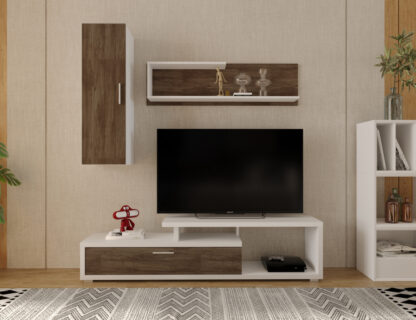 LIVING ARIA ALB/STEJAR INCHIS