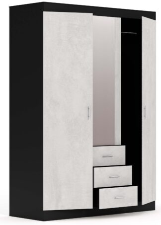 Dulap Terra 3D3S antracit/gri deschis