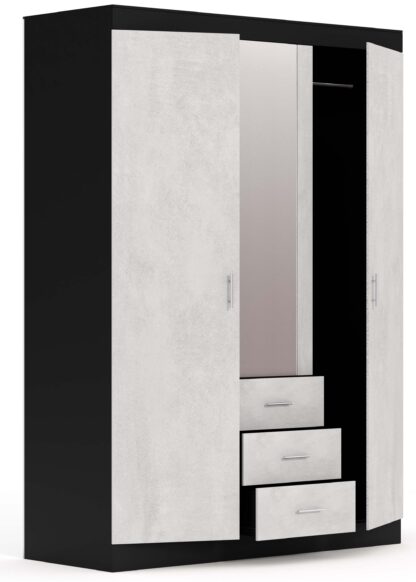 Dulap Terra 3D3S antracit/gri deschis