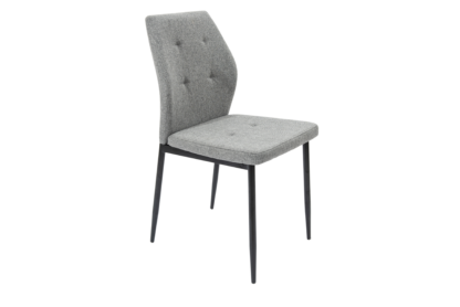 Scaun tapitat S-213, Stofa, Gri deschis