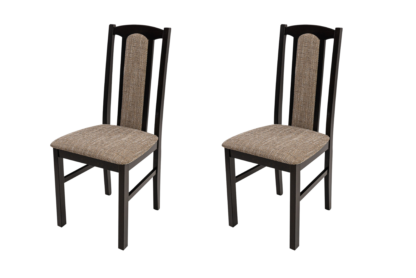 SET 2 Scaun din lemn masiv de fag tapitat cu stofa s-37 boss7 w2, wenge
