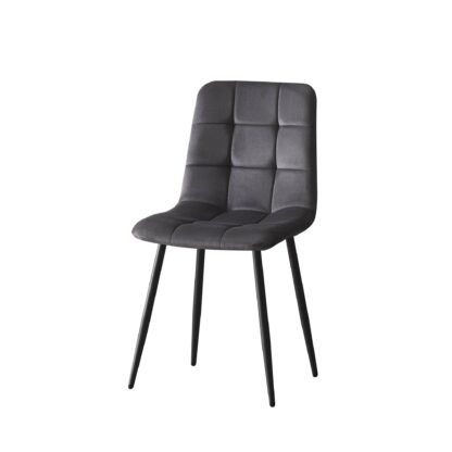 Scaun living tapitat S-205, Gri