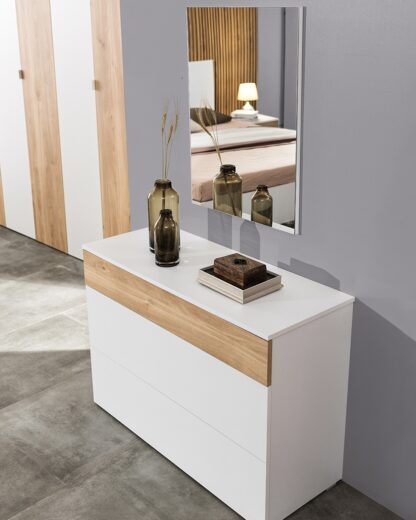 Dormitor Patrizia, Alb/Sonoma - imagine 4