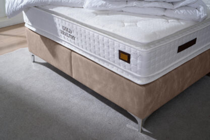 Pat Tessa 160 x 200 , tapitat, culoare cappuccino - imagine 3