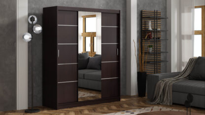 Dressing Ory, wenge, cu oglinda, 180 cm