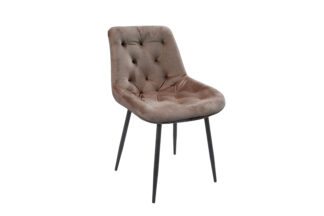Scaun Bucatarie Tapitat S-212, Stofa, Maro