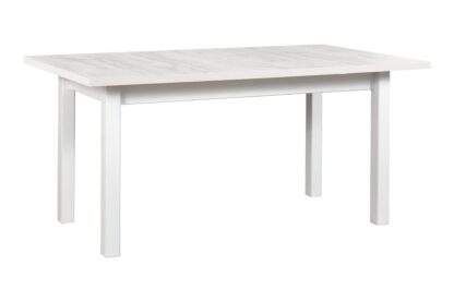 Masa extensibila 160-240x90 cm mb-21 modena2xl, alb, lemn masiv de fag si pal