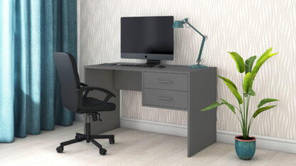 Birou Astana 1C, gri, 120x75x60 cm