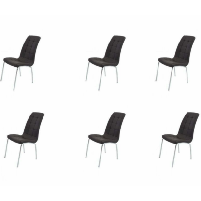 Set 6 scaune bucatarie s-02, culoare maro