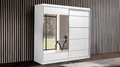 Dressing Hera alb, cu oglinda, 200 cm