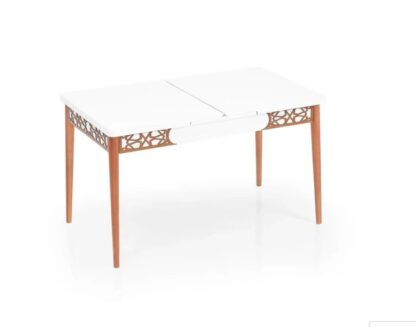 Masa extensibila living Erwa, Alb, 130/170x80 cm