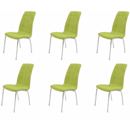 Set 6 scaune bucatarie s-02, culoare verde