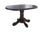 Set masa extensibila Kan 100x135 cm, lemn masiv, culoare wenge, blat din mdf cu 4 scaune tapitate S-37 Boss7 w2, stofa - imagine 5