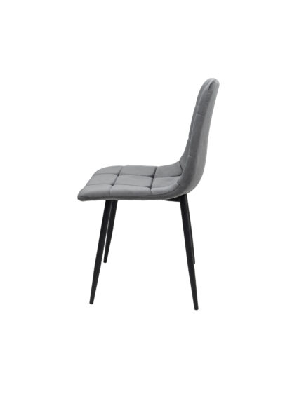 Scaun ML-4, tapitat stofa, gri - imagine 2