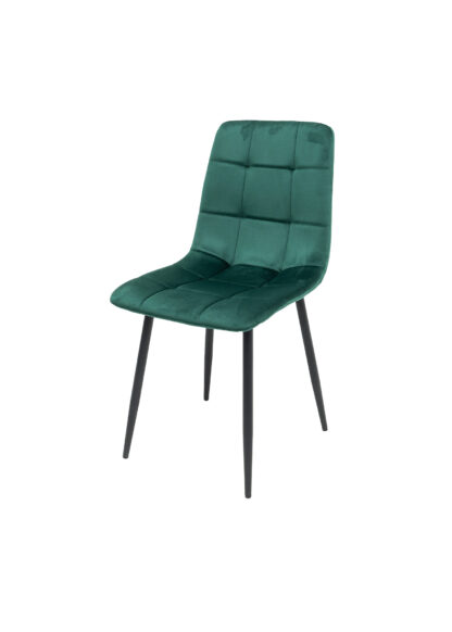 Scaun ML-4, tapitat stofa, verde