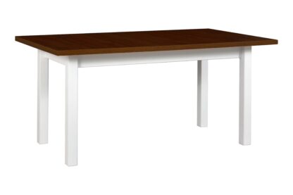 Masa extensibila 160-240x90 cm mb-21 modena2xl, nuc/alb, lemn masiv de fag si pal