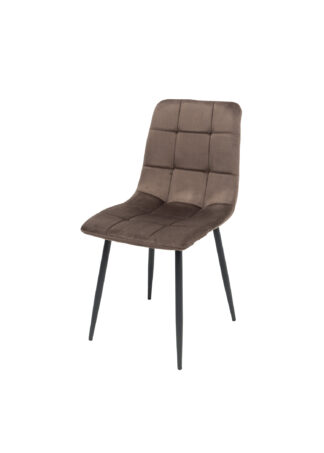 Scaun ML-4, tapitat stofa, maro
