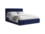 Pat Cozy, 160x200 cm, albastru, suport saltea din PAL - imagine 3