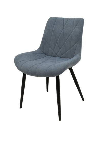 Scaun ML-1, tapitat stofa, albastru