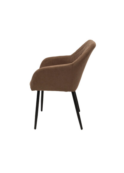Scaun ML-5, tapitat stofa, maro - imagine 2