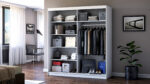 Dressing Radu fara oglinda, 180x200x61 cm, alb - imagine 2