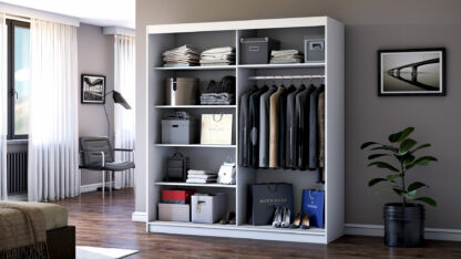 Dressing Radu fara oglinda, 180x200x61 cm, alb - imagine 2