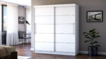 Dressing Radu fara oglinda, 180x200x61 cm, alb