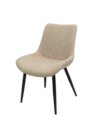 Scaun ML-1, tapitat stofa, crem
