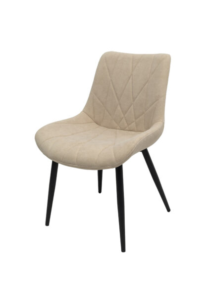 Scaun ML-1, tapitat stofa, crem