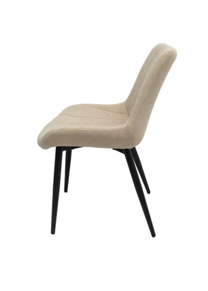 Scaun ML-1, tapitat stofa, crem - imagine 2