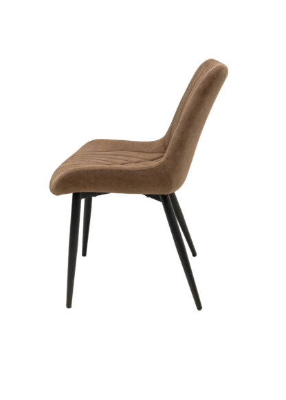 Scaun ML-2, tapitat stofa, maro - imagine 2