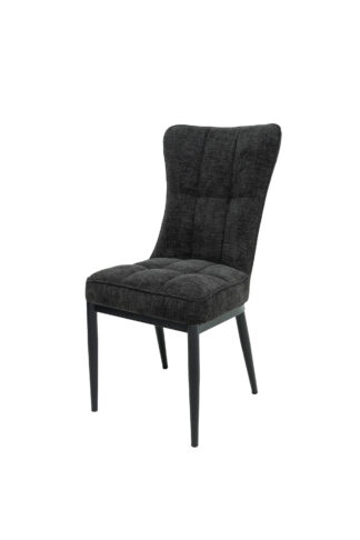 Scaun ML-3, tapitat stofa, negru