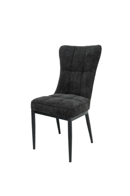 Scaun ML-3, tapitat stofa, negru