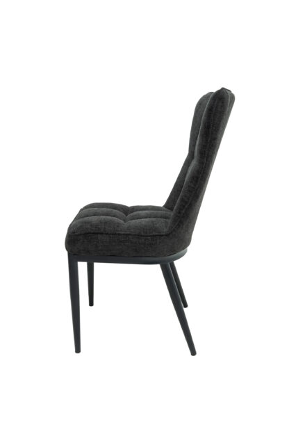 Scaun ML-3, tapitat stofa, negru - imagine 3